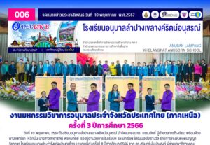 งานมหกรรมวิชาการอนุบาลประจำจังหวัดประเทศไทย (ภาคเหนือ) ครั้งที่ 3 ปีการศึกษา 2566