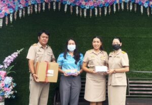 รับบริจาคหน้ากากอนามัย จากอดีตผู้อำนวยการบัวแก้ว นวลใส ข้าราชการบำนาญ