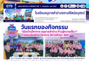 วันของกิจกรรม “เปิดบ้านวิชาการ อนุบาลลำปางก้าวสู่ความเป็น 1” การแข่งขันทักษะทางวิชาการ ปีการศึกษา 2567