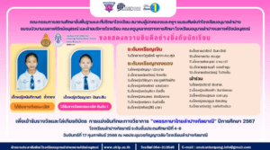 แสดงความยินดี กับนักเรียนคนเก่ง