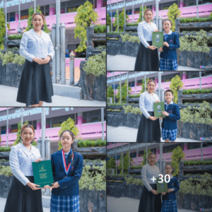 นางปรัชญาพร ตุ้ยเต็มวงศ์ รองผู้อำนวยการโรงเรียนฯ มอบรางวัลให้แก่นักเรียนที่ได้รับรางวัลในรายการ Thailand Educational Development and Evaluation Tests 2024