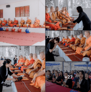 ร่วมพิธีฌาปนกิจคุณพ่อกอนคำ นามวงศ์ บิดาของนางสาวสายสมร นามวงศ์