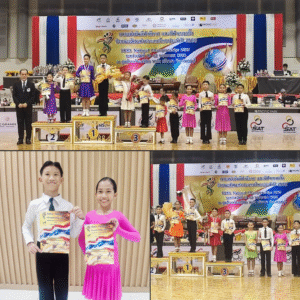 ขอแสดงความชื่นชมยินดีกับนักเรียนคนเก่ง เด็กหญิงกรองแก้ว แย้มเนียม นักเรียนชั้น ป.5/Mep2 การแข่งขันรายการลีลาศชิงแชมป์ประเทศไทย ประจำปี 2568