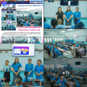 บรรยากาศการเยี่ยมห้องเรียนพี่ ๆ ชั้นประถมศึกษาปีที่ 6 อาคารเรียนเพชรคีรีเขลางค์รัตน์อนุสรณ์ การจัดการเรียนการสอนสู่ห้องเรียนคุณภาพ