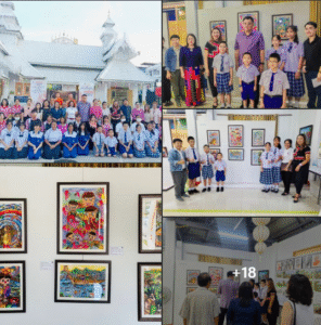 นักเรียนแสดงผลงานนิทรรศการศิลปกรรม ณ หอศิลป์ข่วงวัดเชียงราย นครลำปาง