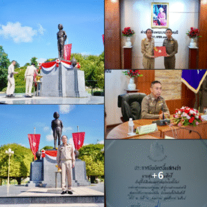 รับเครื่องหมายโดดร่มกิตติมศักดิ์ของสำนักงานตำรวจแห่งชาติ