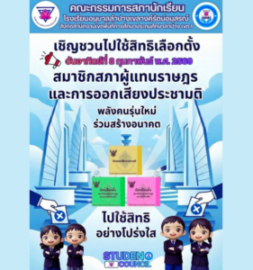 สภานักเรียนอนุบาลลำปางฯ รวมพลังรณรงค์เชิญชวนชาวไทย ไปใช้สิทธิเลือกตั้ง ส.ส. และออกเสียงประชามติ 8 กุมภาพันธ์นี้