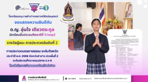 นักเรียนอนุบาลลำปางฯ คว้ารางวัลรองชนะเลิศอันดับ 1 การประกวดบรรยายธรรม ระดับจังหวัด ประจำปี 2569