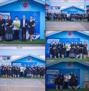 คณะผู้บริหารและบุคลากรโรงเรียนอนุบาลลำปางเขลางค์รัตน์อนุสรณ์ ร่วมแสดงความยินดีแด่คุณครูจีรวัฒน์ สุทะ ในโอกาสเข้ารับการบรรจุและแต่งตั้งให้ดำรงตำแหน่ง “ครูผู้ช่วย”