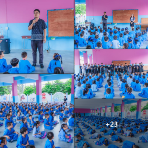 อบรมคุณธรรม จริยธรรม ให้โอวาทแก่เด็กนักเรียนสายชั้นประถมศึกษาปีที่ 1